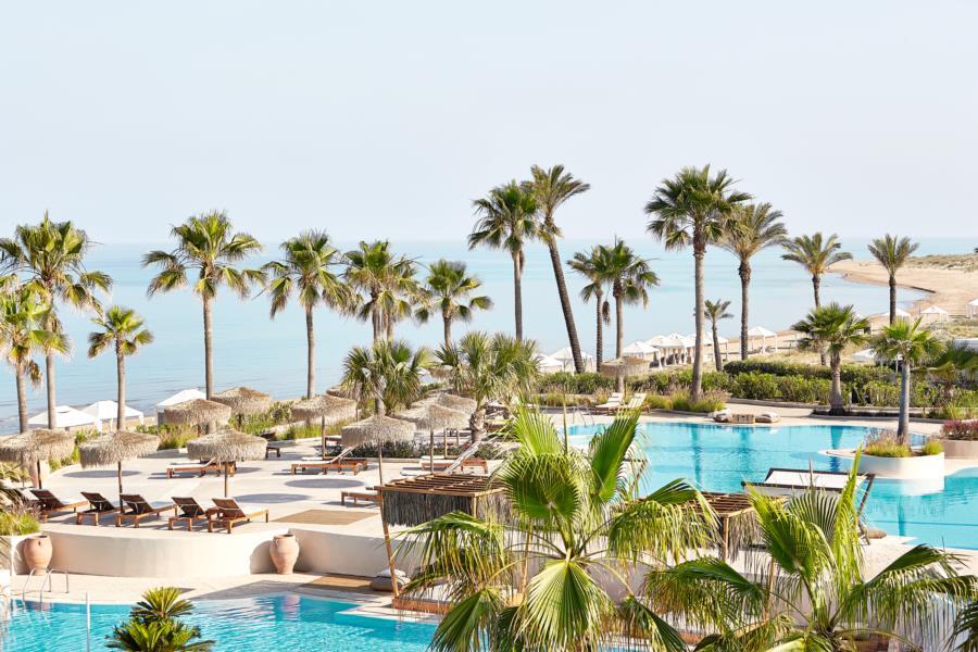 Grecotel Luxme Palms At Riviera Olympia & Aqua Park ロウトラ・キリニ エクステリア 写真